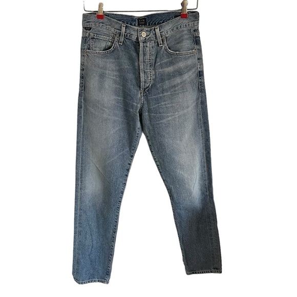 CITIZENS OF HUMANITY Liya High Rise Classic Fit Crop Jeans in Sunday Morning - Picture 2 of 10